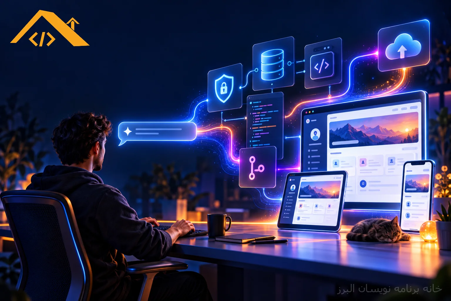 آموزش Bolt.new؛ ساخت پورتال مشتری با Database، Login و انتشار امن