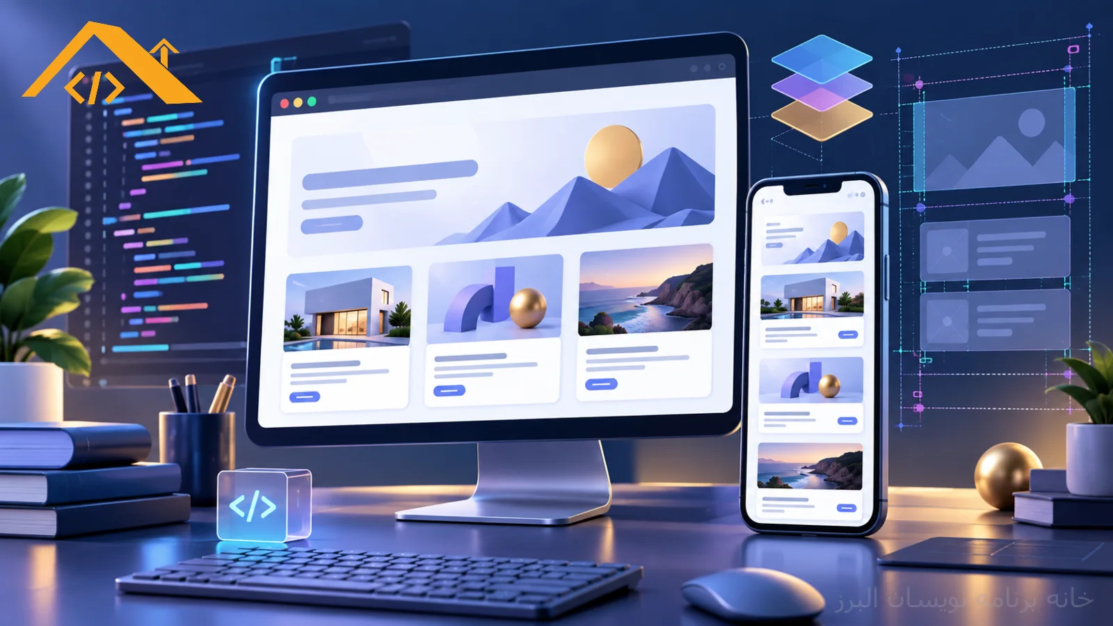 آموزش Tailwind CSS 4 با Vite؛ ساخت کارت نمونه‌کار واکنش‌گرا