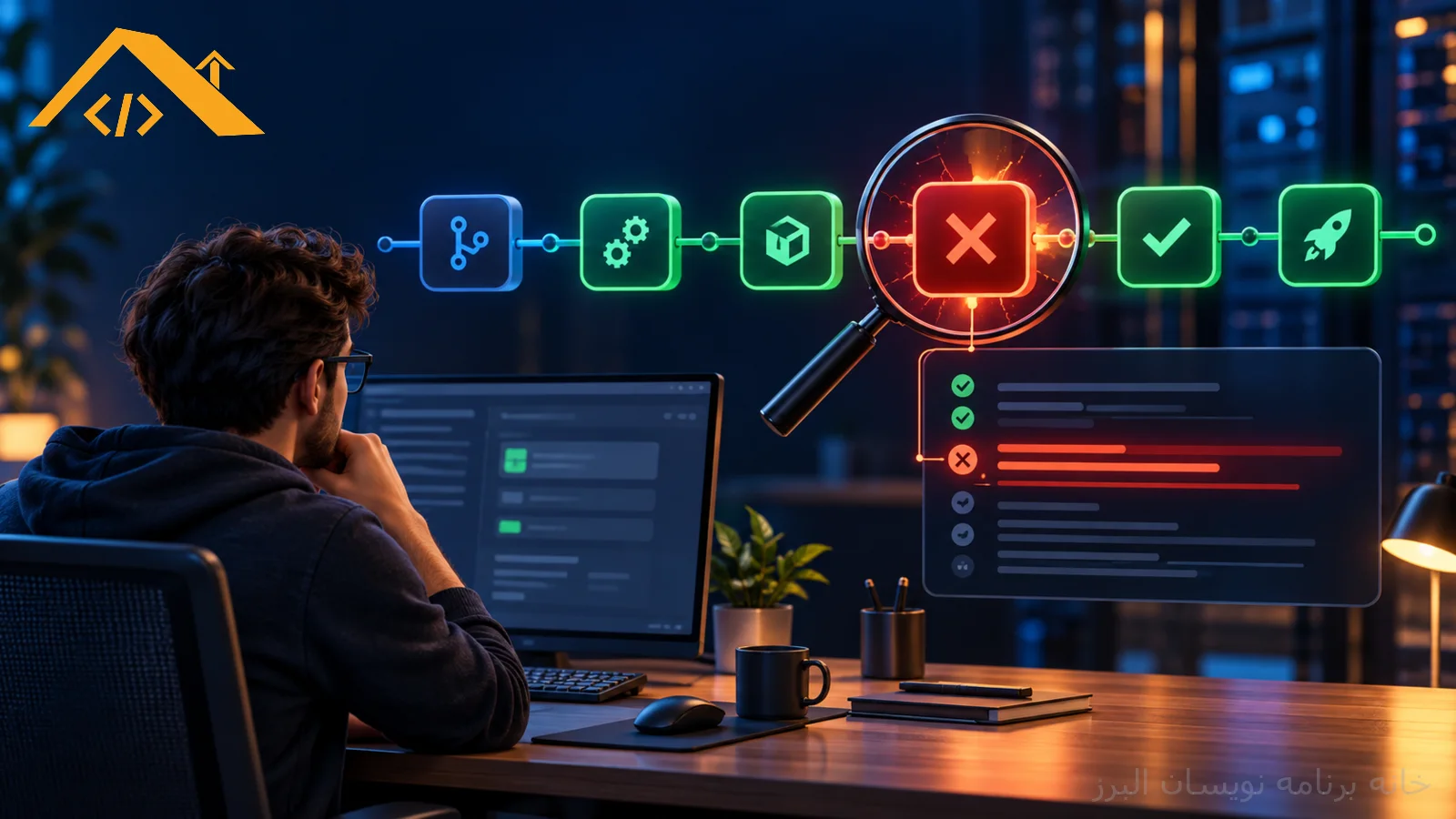 رفع خطای GitHub Actions؛ از Workflow Run تا Job Log و اجرای مجدد امن