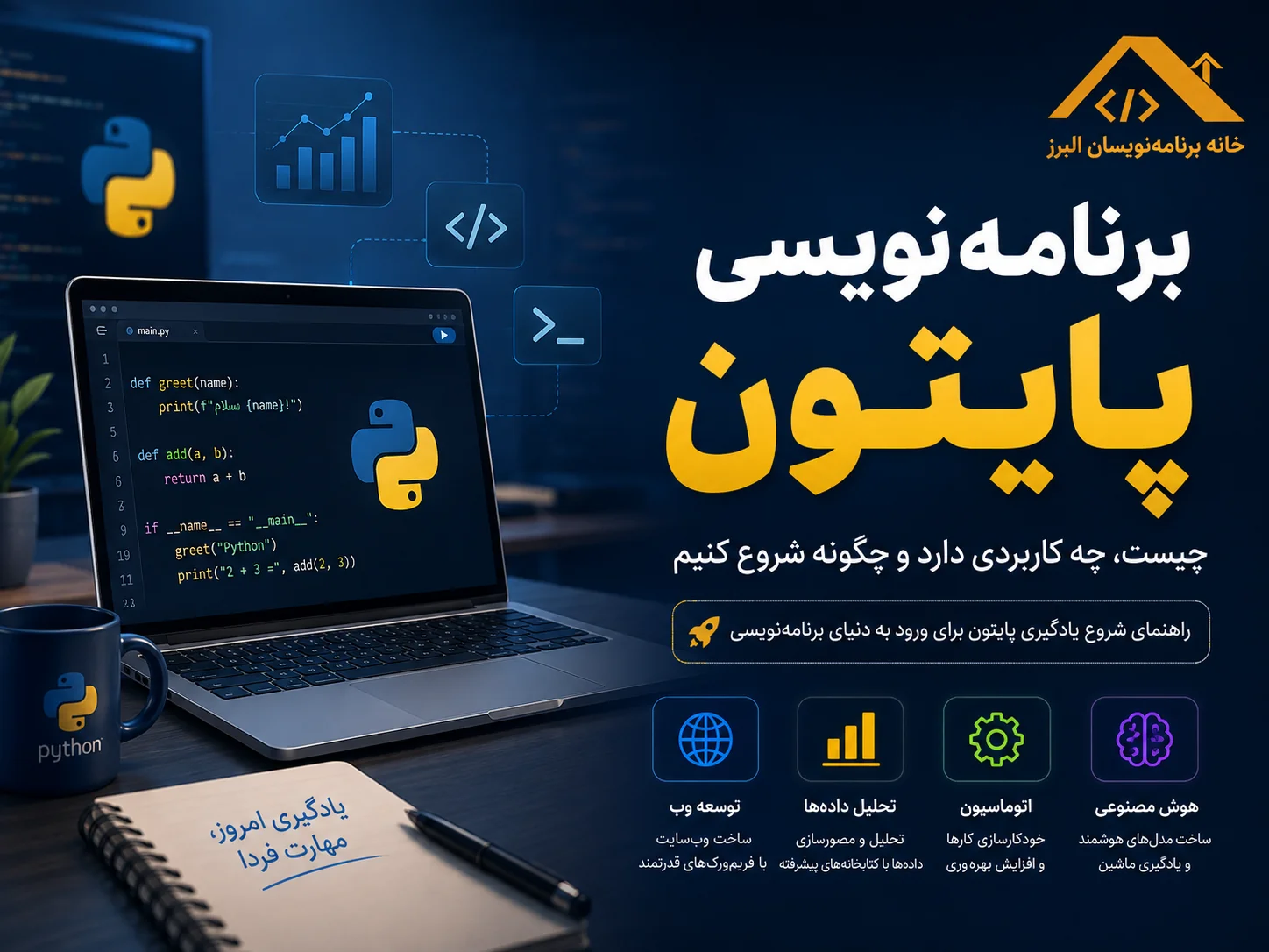برنامه‌نویسی پایتون: چیست، چه کاربردی دارد و چگونه شروع کنیم