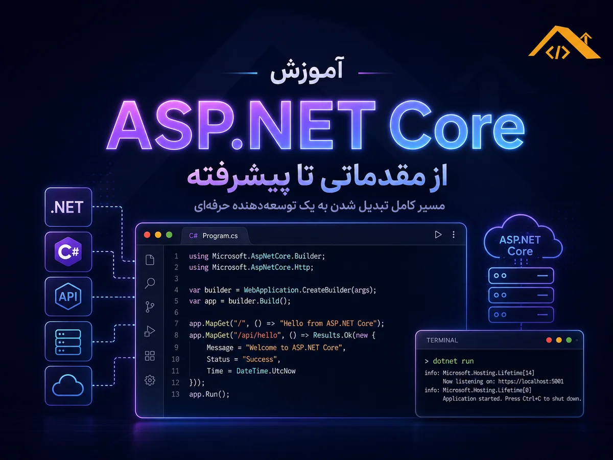 کاور آموزش جامع ASP.NET Core Web API با .NET 10